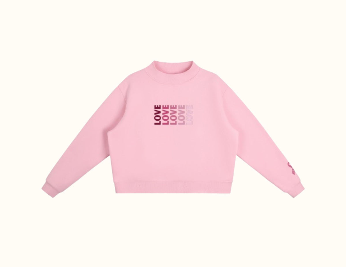 Stronger in Pink | LOVE x BCA Mock Neck Sweatshirt